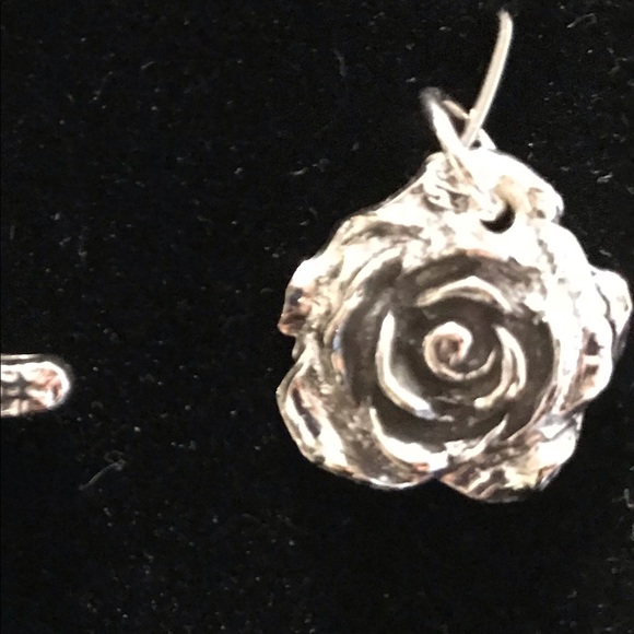 New Rose Charm- Fine Silver (PMC) - Picture 3 of 3